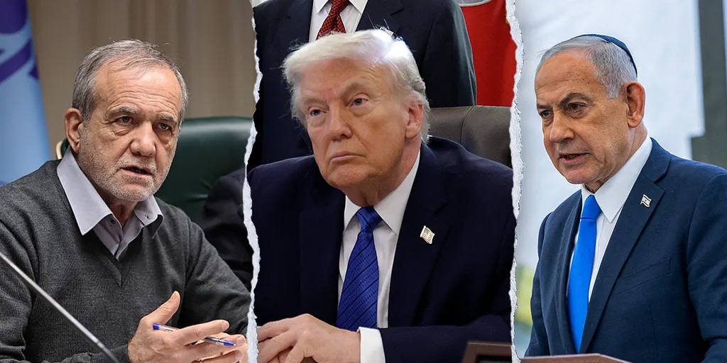 Masoud Pezeshkian- Trump and Netanyahu.jpg